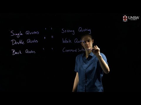 COMP2041/COMP9041 - Quoting in Shell Scripts