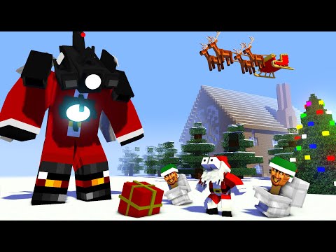 Insane Christmas Minecraft Animation - Skibidi Toilet and Santa Titan!