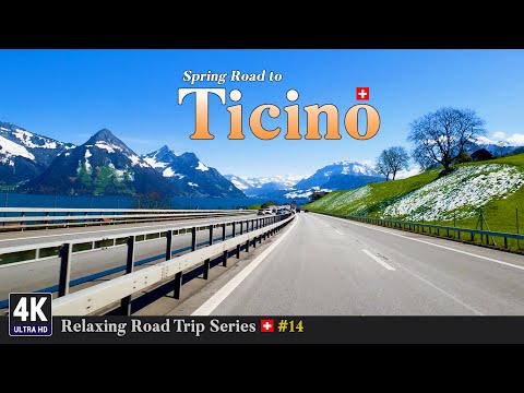 Relaxing Road Trip Series in Switzerland 🇨🇭 Ep#14 - Scenic Motorway From Nidwalden To Biasca Ticino