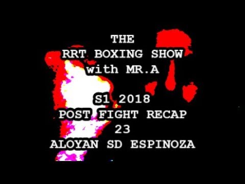 S1PFR.23: Mikhail Aloyan gets a SD over Espinoza