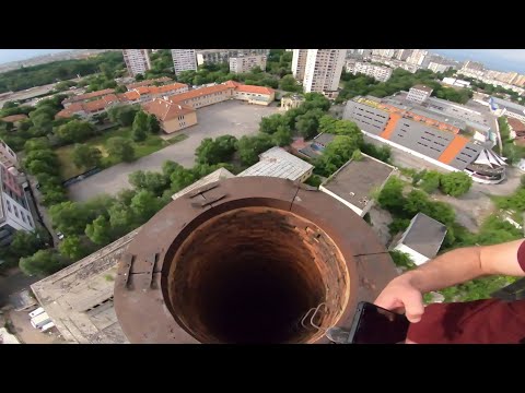 90m ABANDONED CHIMNEY Climb | Sofia, Bulgaria