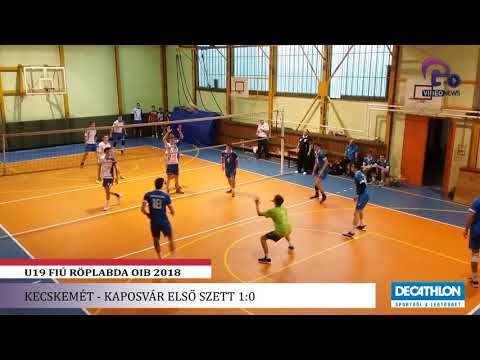 OIB U19 Fiú Röplabda - Kecskemét - Kaposvár első szett 1:0