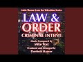 Law Order Criminal Intent Theme From The TV Series