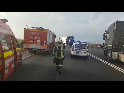 Accident DN1. Video ISU Brasov