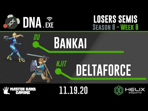 DNA.EXE S8:W8 - NJIT | DELTAFORCE (Link) Vs. DU | Bankai (Zero Suit Samus) - L Semifinals