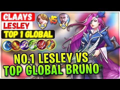 No.1 Lesley VS Top Global Bruno [ Top 1 Global Lesley ] Claays - Mobile Legends Emblem And Build
