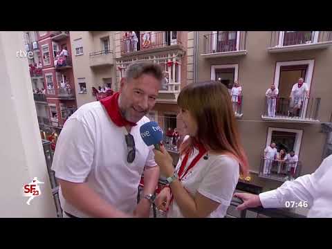 Carlos Latre entrevista programa encierro sanfermín TVE