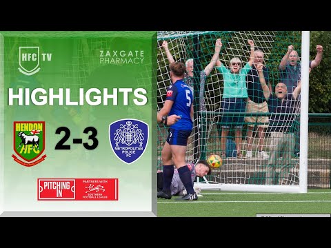 HENDON 2-3 MET POLICE - Highlights 29 August 2022