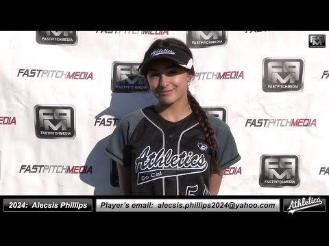 2024 Alecsis Phillips 4.0 GPA Shortstop & Outfielder Softball Recruiting Video - Athletic Gumataotao