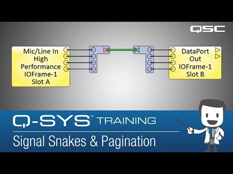 Q-SYS: Software Overview - Part D (Signal Snakes & Pagination)