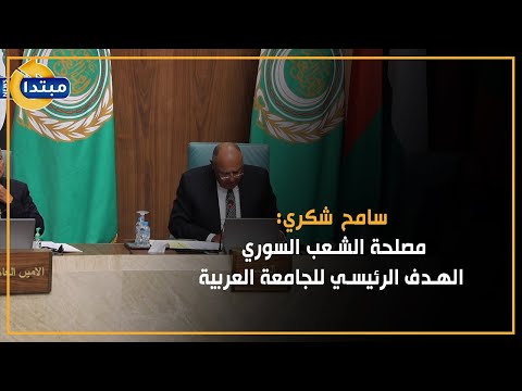 سامح شكري مصلحة الشعب السوري الهدف الرئيسي للجامعة العربية