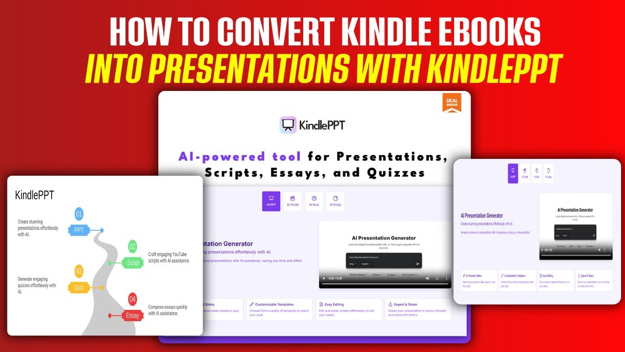 KindlePPT: AI-Powered Content Creation Tool      |