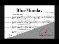 "Blue Monday"  - [Clarinet Quartet] - Sheet Music