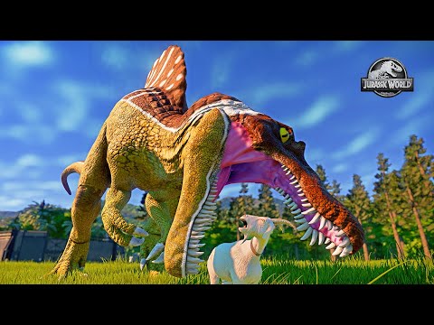 Tyrannosaurus Rex vs Malusaurus vs Spinosaurus vs Ceratosaurus vs Carnotaurus Dinosaurs Fighting