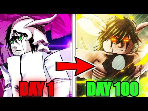Spending 100 Days As SEGUNDA Ulquiorra Cifer In Peroxide...(Roblox)