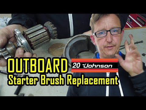 20 | 25  HP Johnson | Evinrude Starter Brush Replacement. Almost all outboard starters are the same