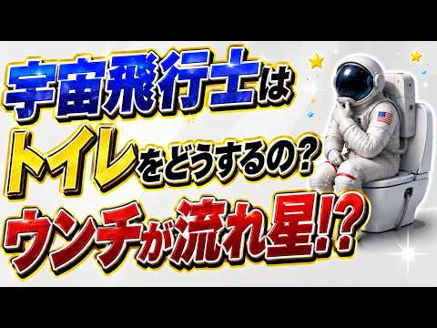 宇宙飛行士はトイレをどうするの？ウンチが流れ星に！？