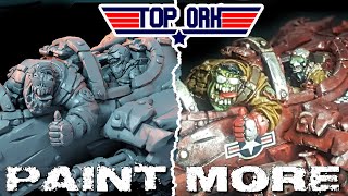 WAAAGH!!!  Speedpainting an Ork Jetster 3D Printed on Halot X1