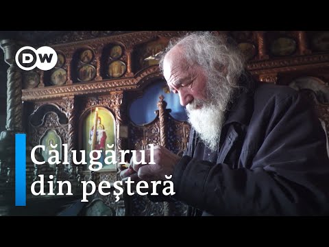 Călugărul basarabean Efimie locuieşte de aproape două decenii într-o peşteră