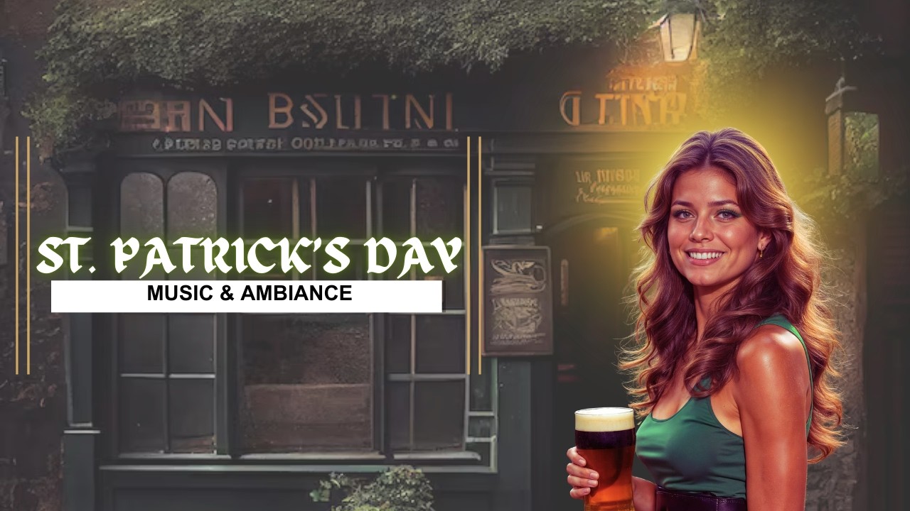 St. Patrick’s Day Irish Pub Ambience | Cozy Celtic Music & Lively Bar Atmosphere 🍀🎶