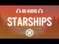 Starships - EQRIC & Britt Lari & Level 8 | 8D Audio 🎧