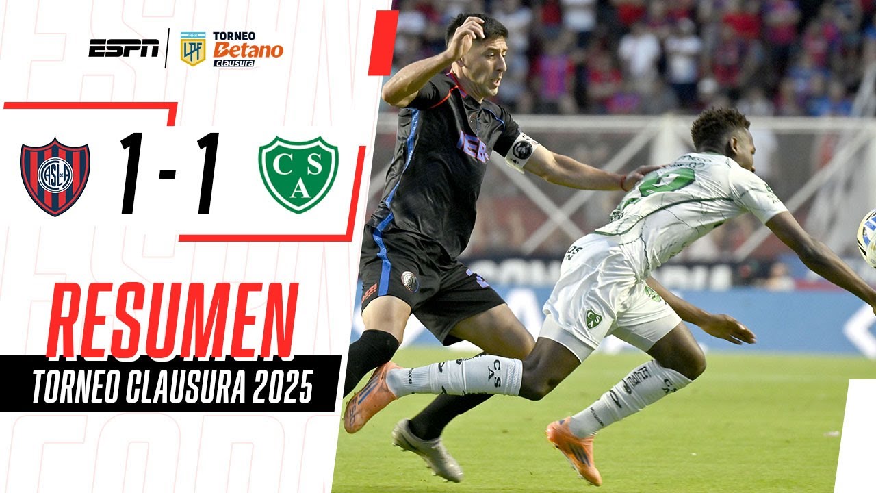 AL CICLÓN SE LE ESCAPÓ EN LA ÚLTIMA Y JUGARÁ LA SUDAMERICANA | San Lorenzo 1-1 Sarmiento | RESUMEN