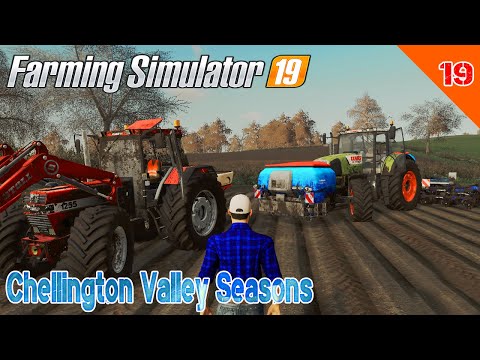 Sowing carrots & Stubble discs after sunflower | Chellington Valley Seasons # 19 | FS19 TimeLapse