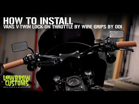 How To Install - Vans V-Twin Lock-On Throttle by Wire Grips by ODI On A Harley-Davidson Motorcycle