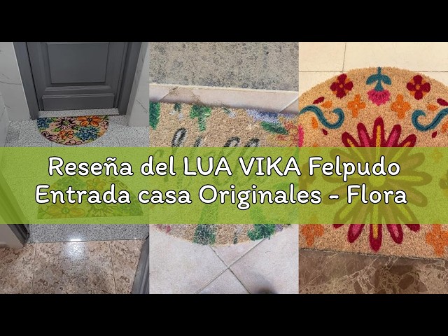 Vídeo relacionado con LUA VIKA Felpudo Entrada casa Originales y Divertidos - Aprobado por el Gato - 40x70 cm - Alfombra Entrada casa Exterior e Interior - Felpudo Coco - Resistente y Antideslizante
