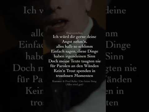 ALLES WIRD GUT 💔🙂 Kummer & Fred Rabe | Musik Zitate Deutsch | nieverstehen