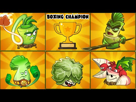 5 BOXING Plants Battlez - Who Will Win? - PVZ 2 Plant vs Plant