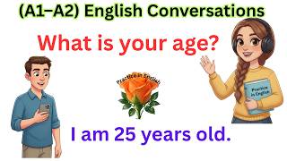 100 Real-Life English Conversations (A1–A2) | English Speaking Practice |Speak Like Americans 🇺🇸