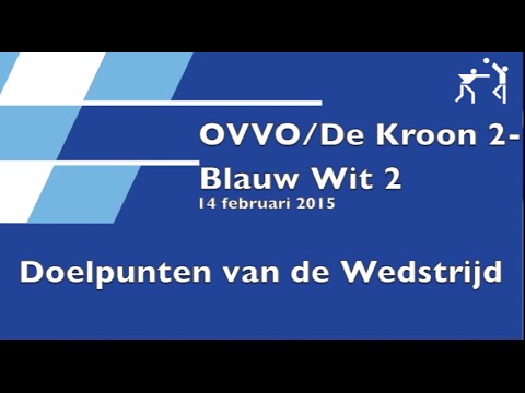 OVVO/De Kroon 2 - Blauw Wit 2 - Doelpunten