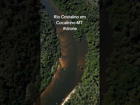 Rio Cristalino em Cocalinho-MT #drone #pescaria