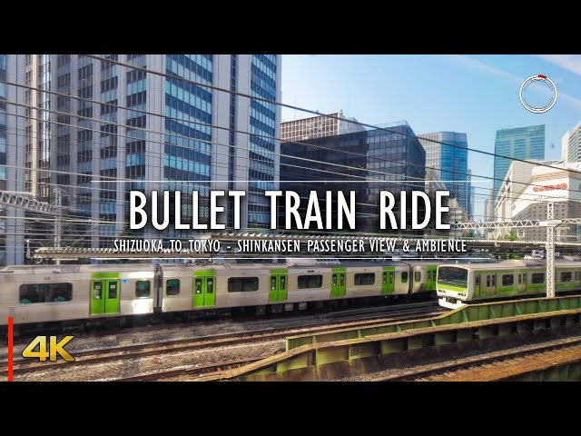 Bullet Train Ride | Tokaido-Sanyo Shinkansen Passenger View (Shizuoka to Tokyo, Japan) | OmniHour