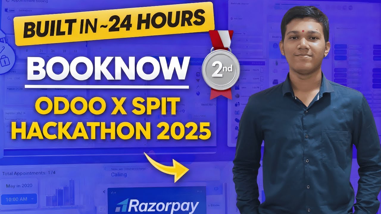 24-Hour Hackathon Build That Won 2nd Prize | BookNow @ Odoo X SPIT