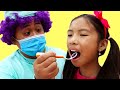 Wendy And Alex Pretend Play Going To The Dentist Kids Eat Candy And Brush Teeth