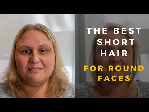 Easy Hairstyles for Short Hair (ROUND/FULL FACE SHAPES)