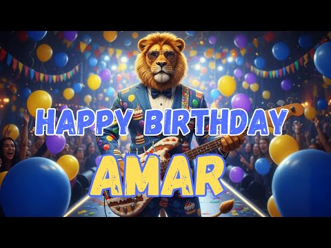 AMAR Happy Birthday Song - Happy Birthday to Amar