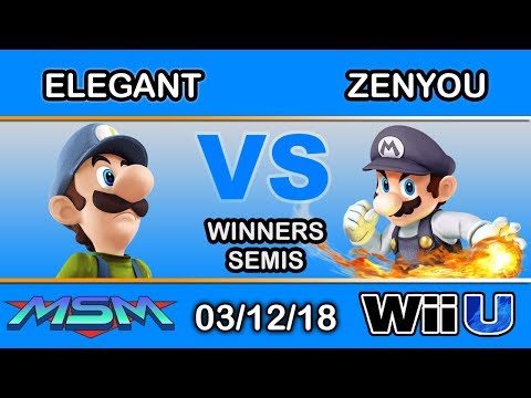 MSM 137 - BSD | Elegant (Luigi) Vs. eM | Zenyou (Mario) Winners Semis - Smash 4