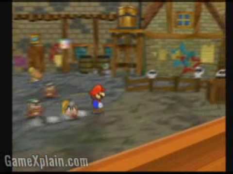 Paper Mario and The Thousand Year Door: Star Piece (rogueport townsquare)