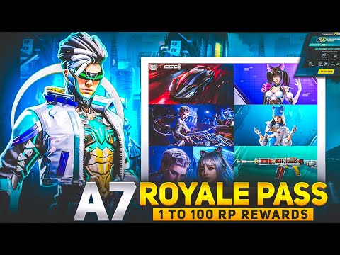 A7 ROYAL PASS // 1 TO 100 RP REWARDS // ACE 7 ROYAL PASS LEAKS | 3.2 Update New Events (Pubg/BGMI)