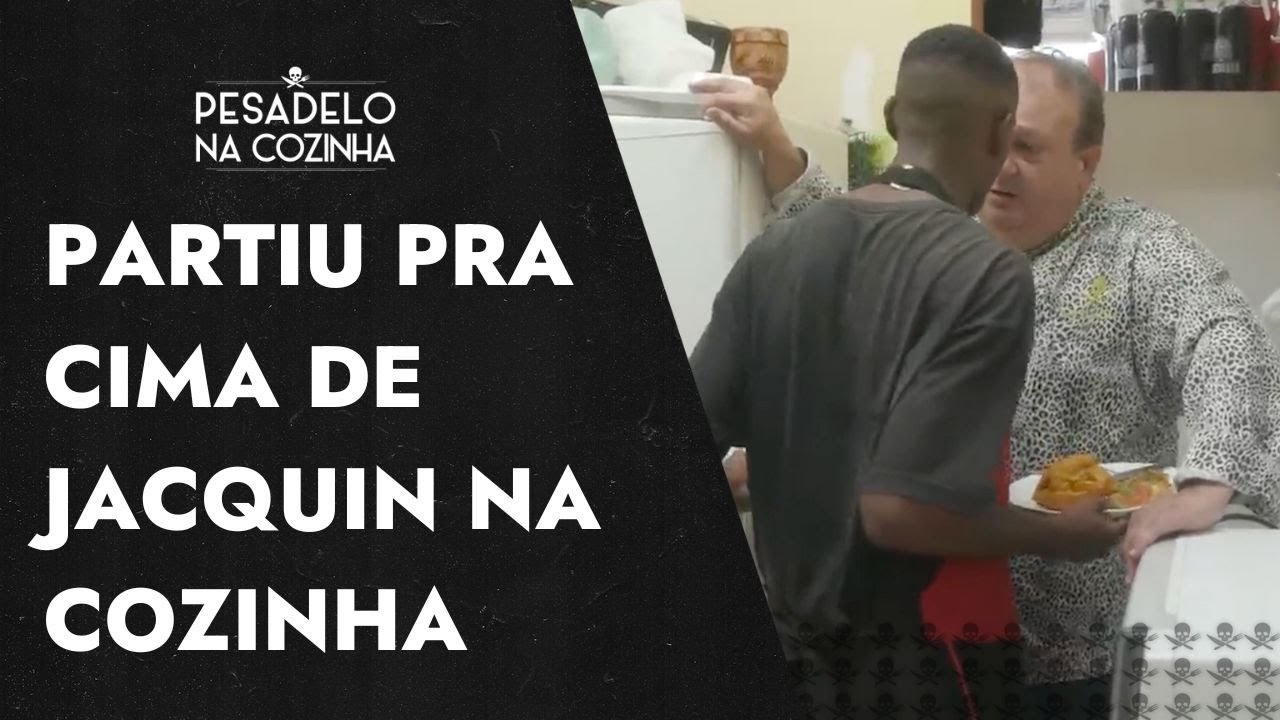 Garçom do "Dona Acarajé" ameaça bater em Jacquin, grita com clientes e é expulso sob aplausos