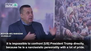 Palestinian journalist talking about Trump