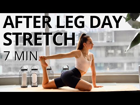 7 MIN AFTER WORKOUT STRETCH | Short & Efficient Stretch for Leg Days | Daniela Suarez