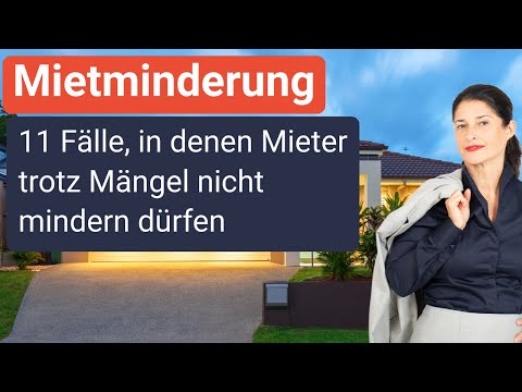 11 Fälle, in denen eine Mietminderung nicht möglich ist, trotz Mängel der Mietsache