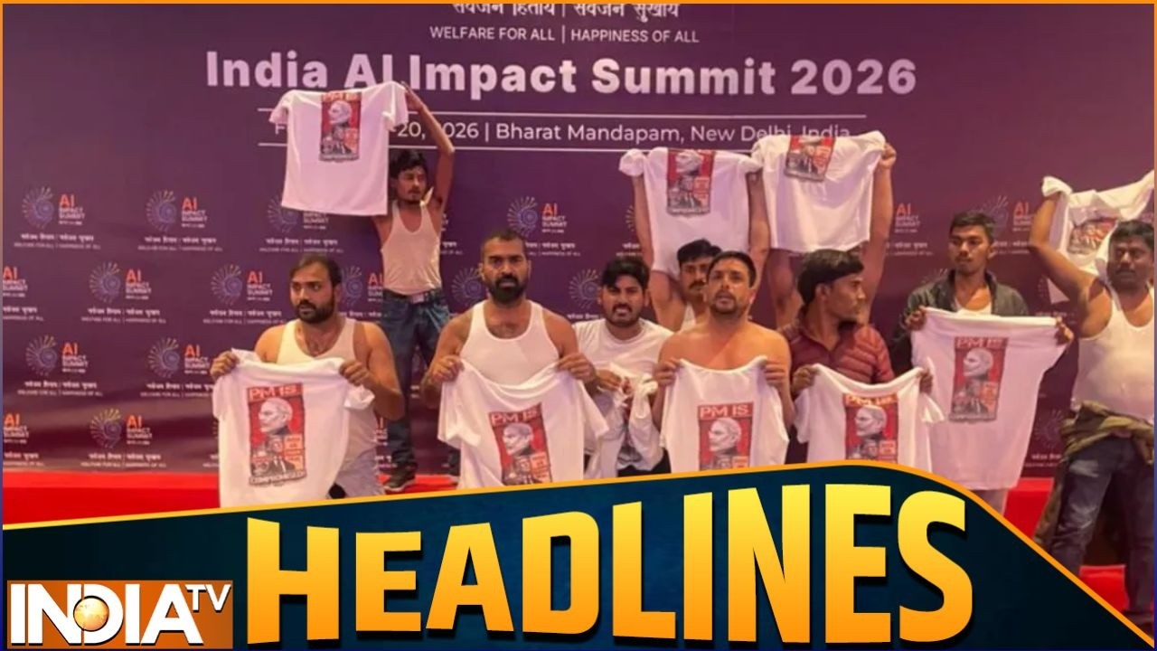 Headlines 4:51 PM: दिल्ली AI Summit में Youth Congress का बेशर्मी भरा प्रदर्शन | B