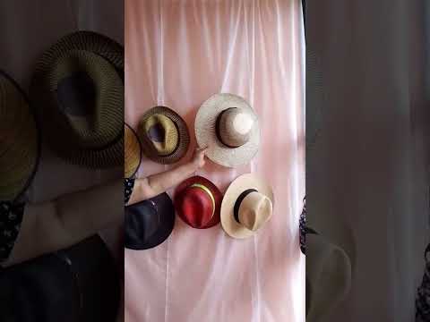 Artesana María Laura Velasquez tejedora de Consacá Nariño. Tejido de sombreros en paja Toquilla