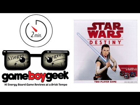 The Game Boy Geek's Allegro (2-min) Review of Star Wars Destiny Two Player Game