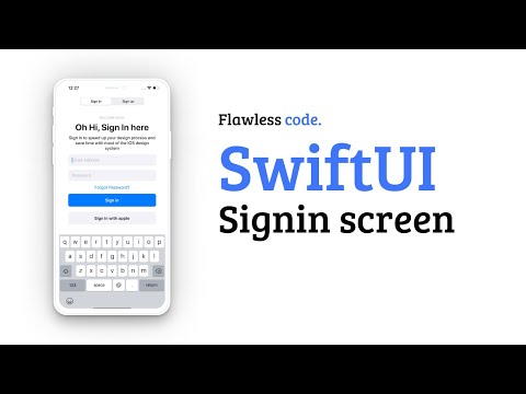 SwiftUI login screen | Flawless code | SwiftUI design challenge